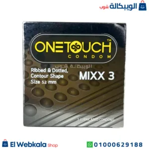 وان تاتش كوندوم منقط ومضلع للرجال 3 قطع وان تاتش كوندوم منقط ومضلع للرجال 3 قطع