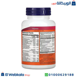 كبسولات فيتامين آدم للرجال ملتي فيتامين - ADAM – Superior Men’s Multi NOW Food مكونات كبسولات فيتامين آدم للرجال