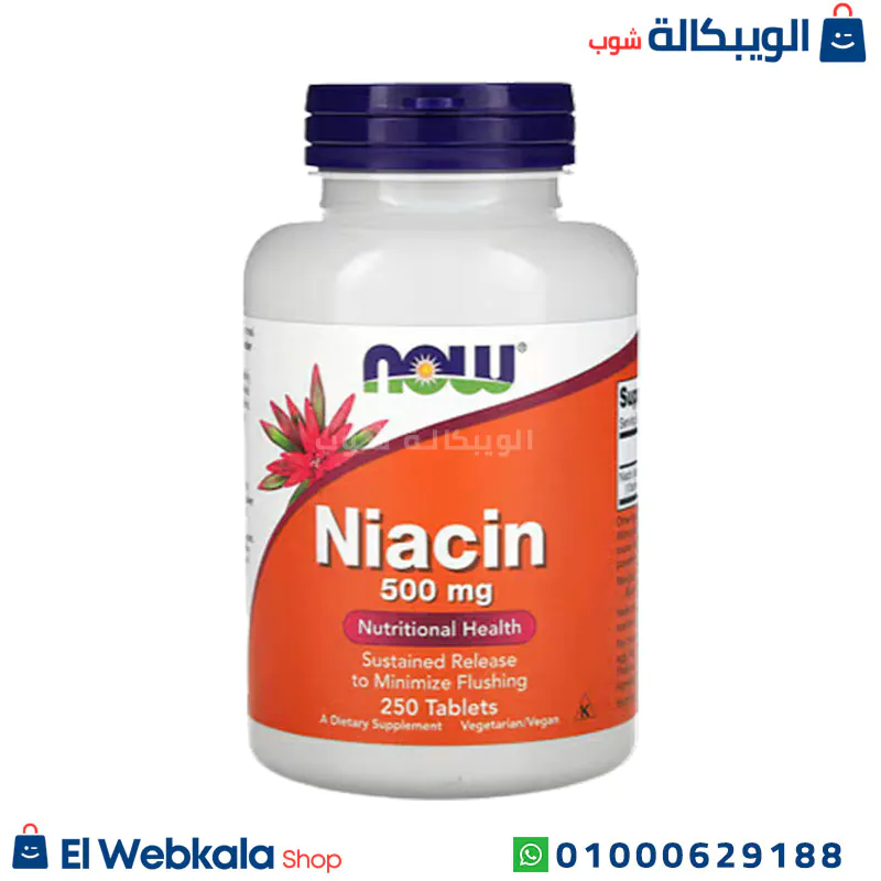 NOW Foods Niacin حبوب النياسين 500