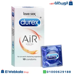 كاندوم ديوركس رفيع للغاية لزيادة الحساسية والسعادة الزوجية - Durex Air Ultra Thin Condom, 10 Pieces كاندوم ديوركس رفيع للغاية لزيادة الحساسية والسعادة الزوجية - Durex Air Ultra Thin Condom, 10 Pieces