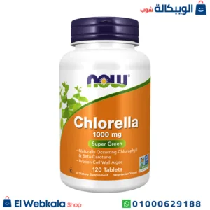 مكمل الكلوريلا | chlorella 1000 mg super green 120 tablets now foods مكمل الكلوريلا | chlorella 1000 mg super green 120 tablets now foods
