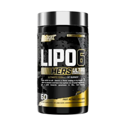 حبوب ليبو 6 بلاك للنساء لبناء العضلات وحرق الدهون - nutrex lipo-6 black intense ultra concentrate